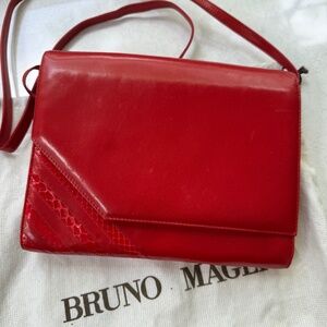 BRUNO.MAGLI red leather purse